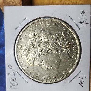 1882 O  Morgan Silver Dollar Excellant Condition Starting To Tone A Bit